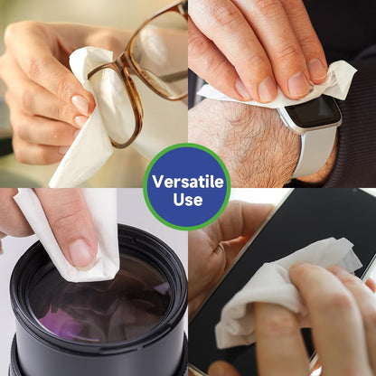 VisClear Eyeglasses Cleaner Wipes – 100 Count, Streak-Free & Safe for Prescription Lenses