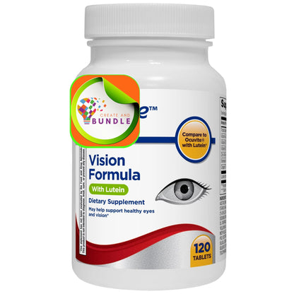 Equate Vision Formula with Lutein – Advanced Eye Health Dietary Supplement | 120 Tablets | Supports Vision Clarity, Antioxidant Protection, Eye Wellness