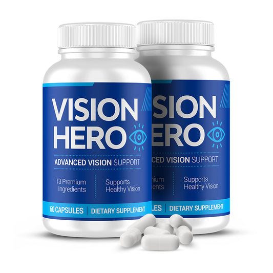 Vision Hero Advanced Vision Support - Eye Health Supplements for Adults (Pack of 2) | 60 Capsules BritishVita | Premium UK Vitamins & Wellness Supplements