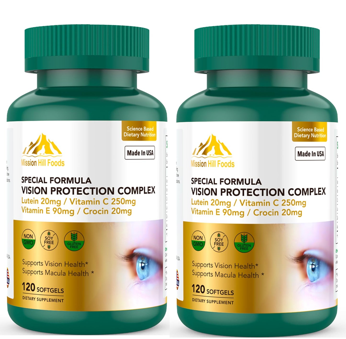 Vision Protection Complex with Lutein – 6 in 1 Eye Health, 240 Softgels