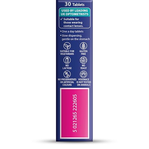 Vitabiotics Visionace Original – Nutritional Multivitamin for Normal Vision | Vitamins A, B2 & Zinc – 30 Tablets