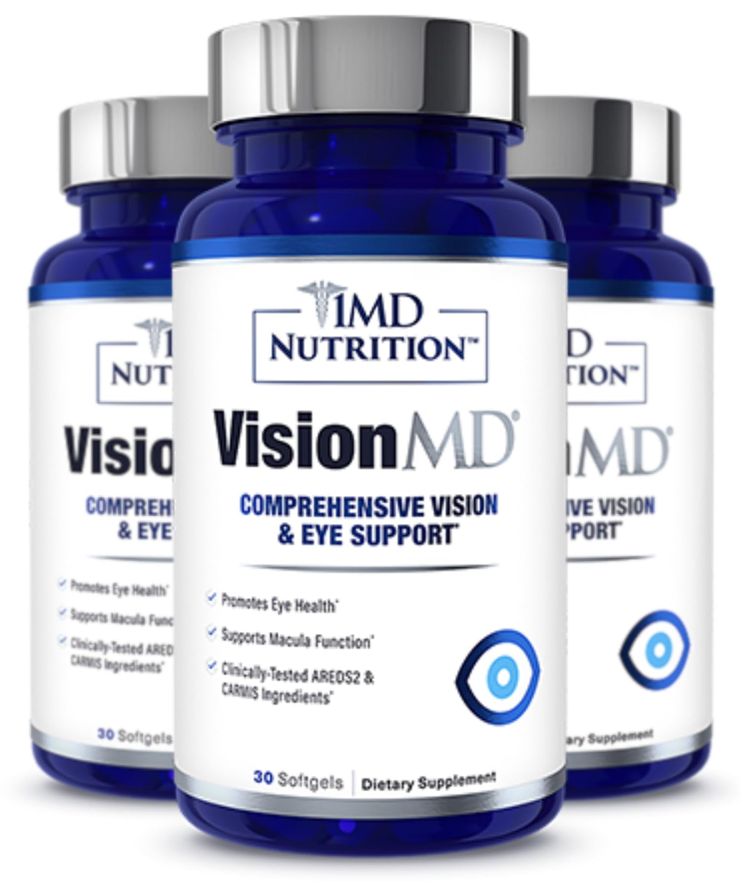 1MD Nutrition VisionMD Eye Carmis – Lutein & Zeaxanthin AREDS2 Formula | 90 Softgels (3-Pack)