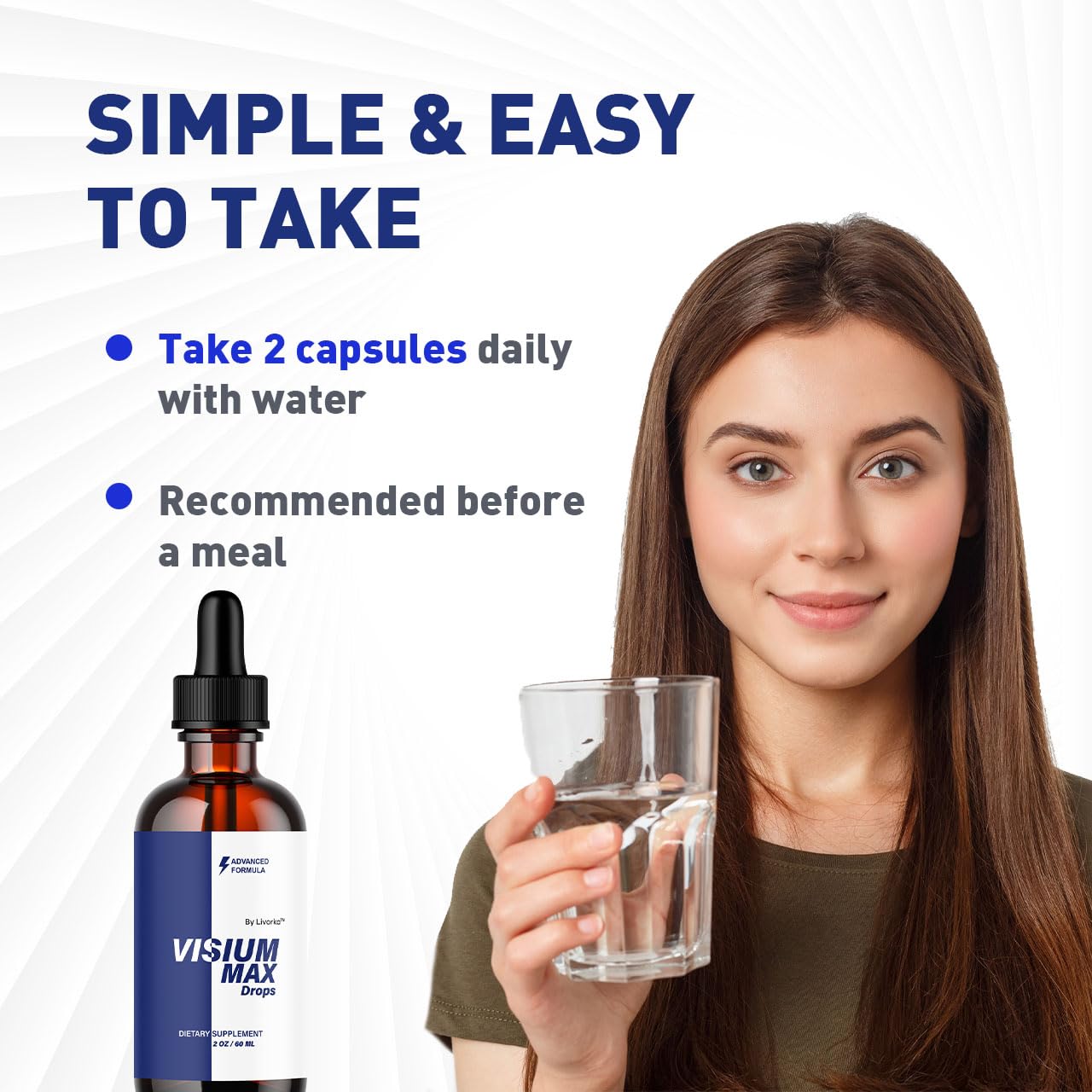 Visium Max Drops – Health Support Supplement | All-Natural Liquid Formula | 1 Month Supply