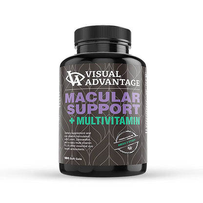 Visual Advantage Macular Support Plus AREDS 2 Eye Vitamins with Lutein & Zeaxanthin (180 Soft Gels)