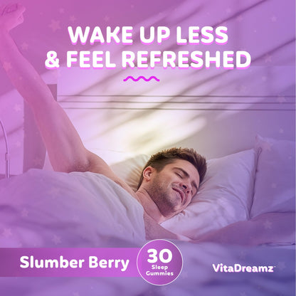 VitaDreamz Melatonin Gummies for Sleep - Natural Sleep Aid, 30 Count