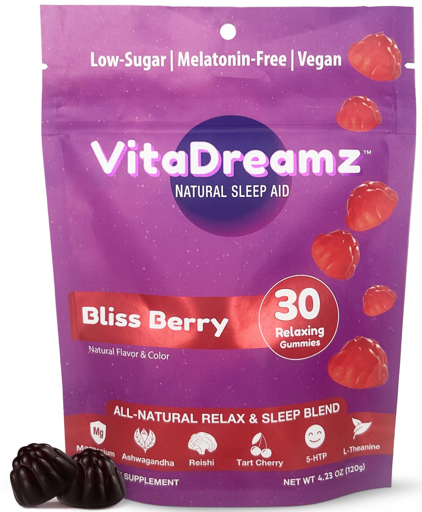VitaDreamz Sleep Gummies | Ashwagandha & Tart Cherry Sleep Aids