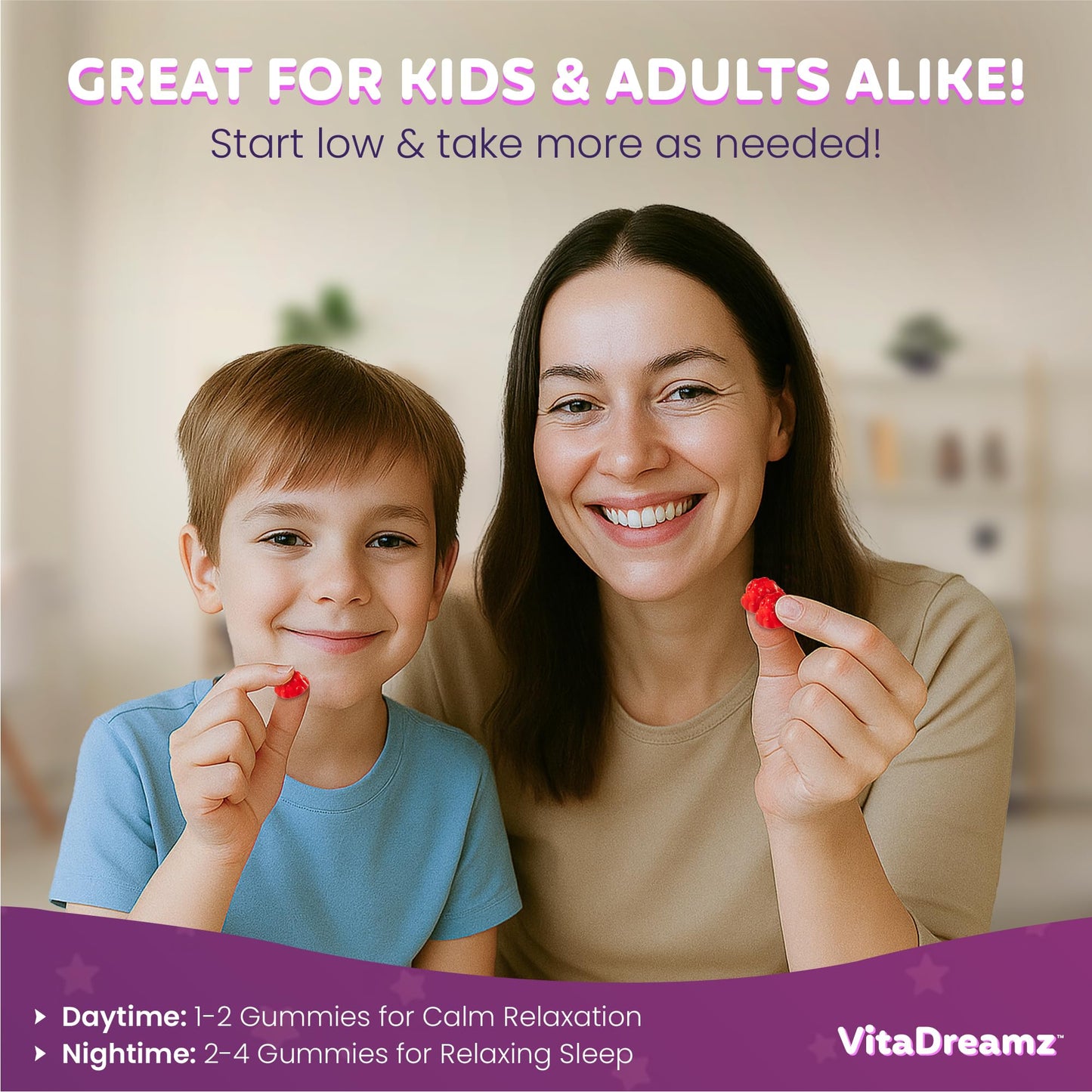 VitaDreamz Sleep Gummies | Ashwagandha & Tart Cherry Sleep Aids