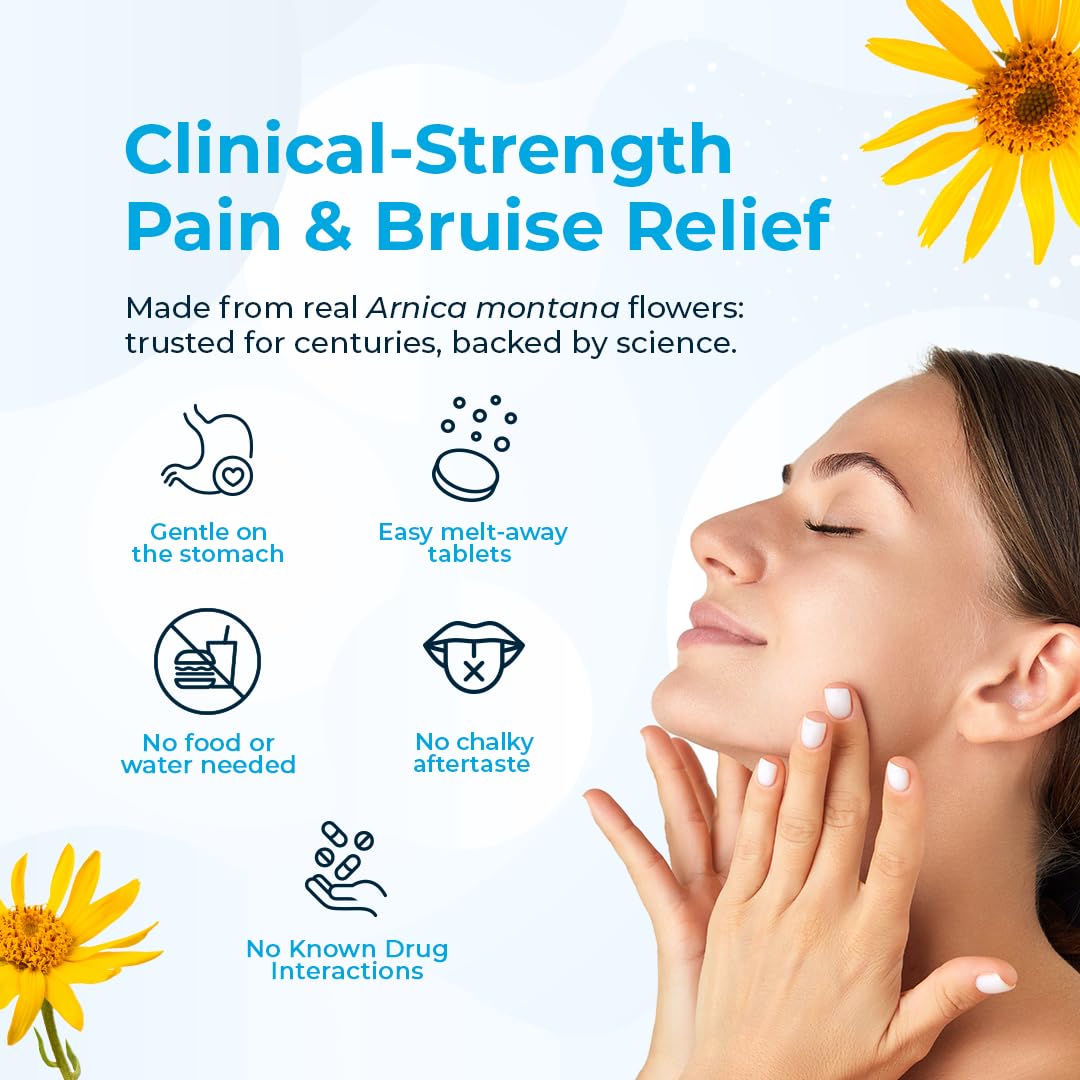 VitaMedica Arnica Montana 30X Tablets - Natural Pain, Bruising & Swelling Relief (150 Ct)