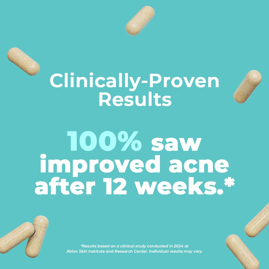 VitaMedica Clear Skin Vitamin Formula | Noncystic Acne Supplement for Clear Complexion | 60 Count
