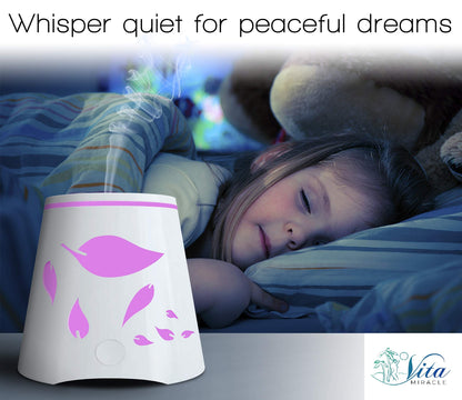 Vita Miracle Essential Oil Diffuser — 7 Color LED, Auto Shutoff