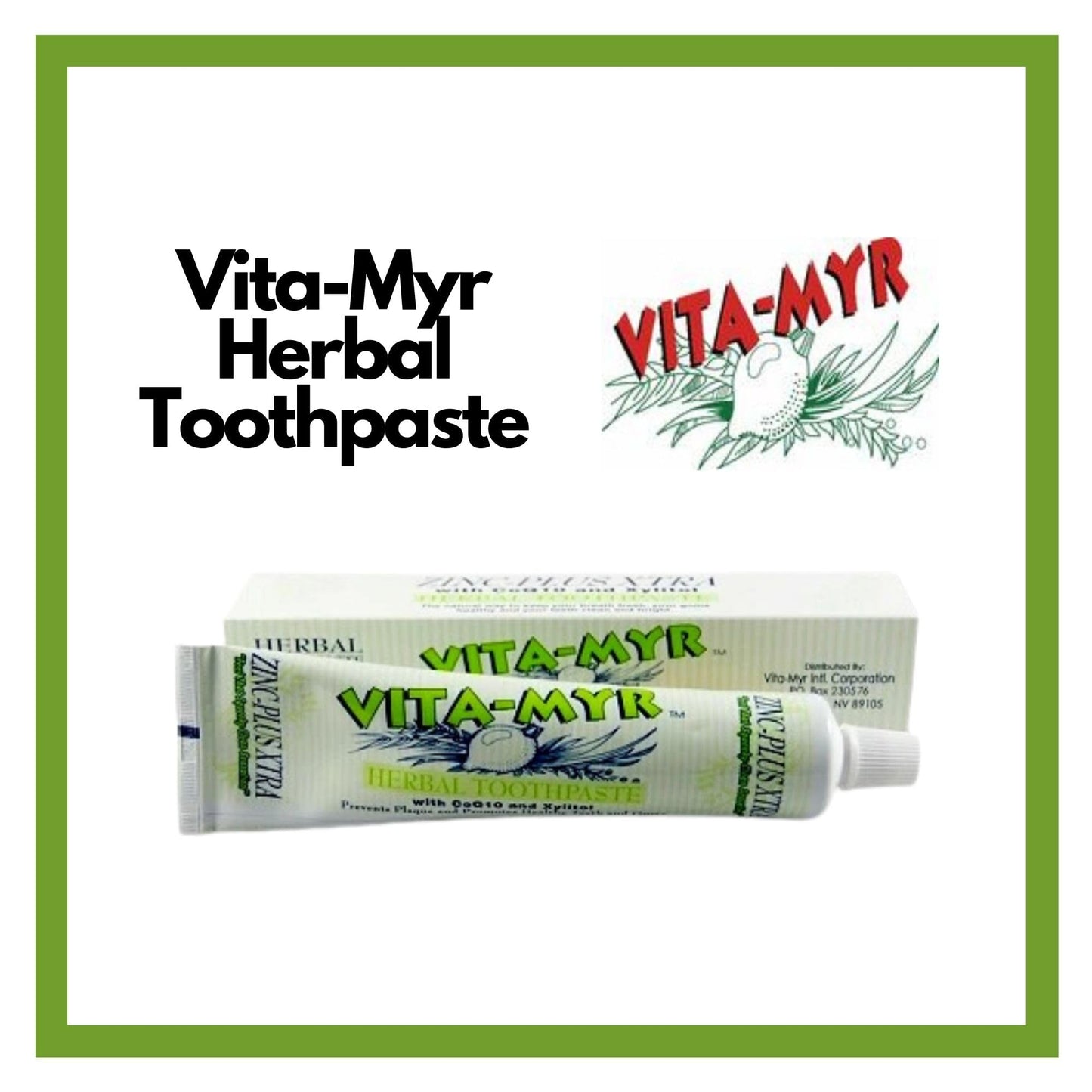 VITA MYR Herbal W CoQ10 And Xylitol Toothpaste, 5.4 oz