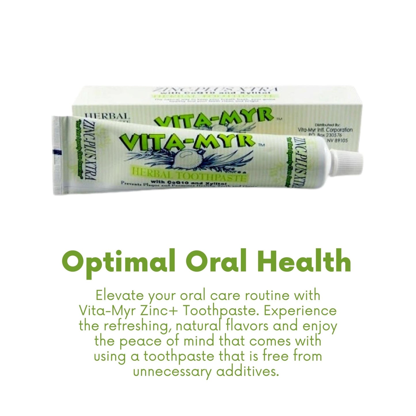 VITA MYR Herbal W CoQ10 And Xylitol Toothpaste, 5.4 oz