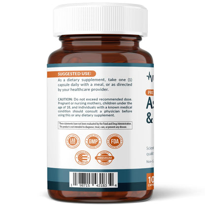 VitaPulse Astaxanthin 24mg with Lycopene 50mg – 100 Vegetarian Capsules | Non-GMO & Gluten Free