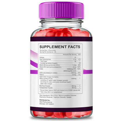 VitaRenew Advanced Gummies for Skin Health – Maximum Strength Keto+ACV Gummys | Vita Renew Reviews (1 Pack)