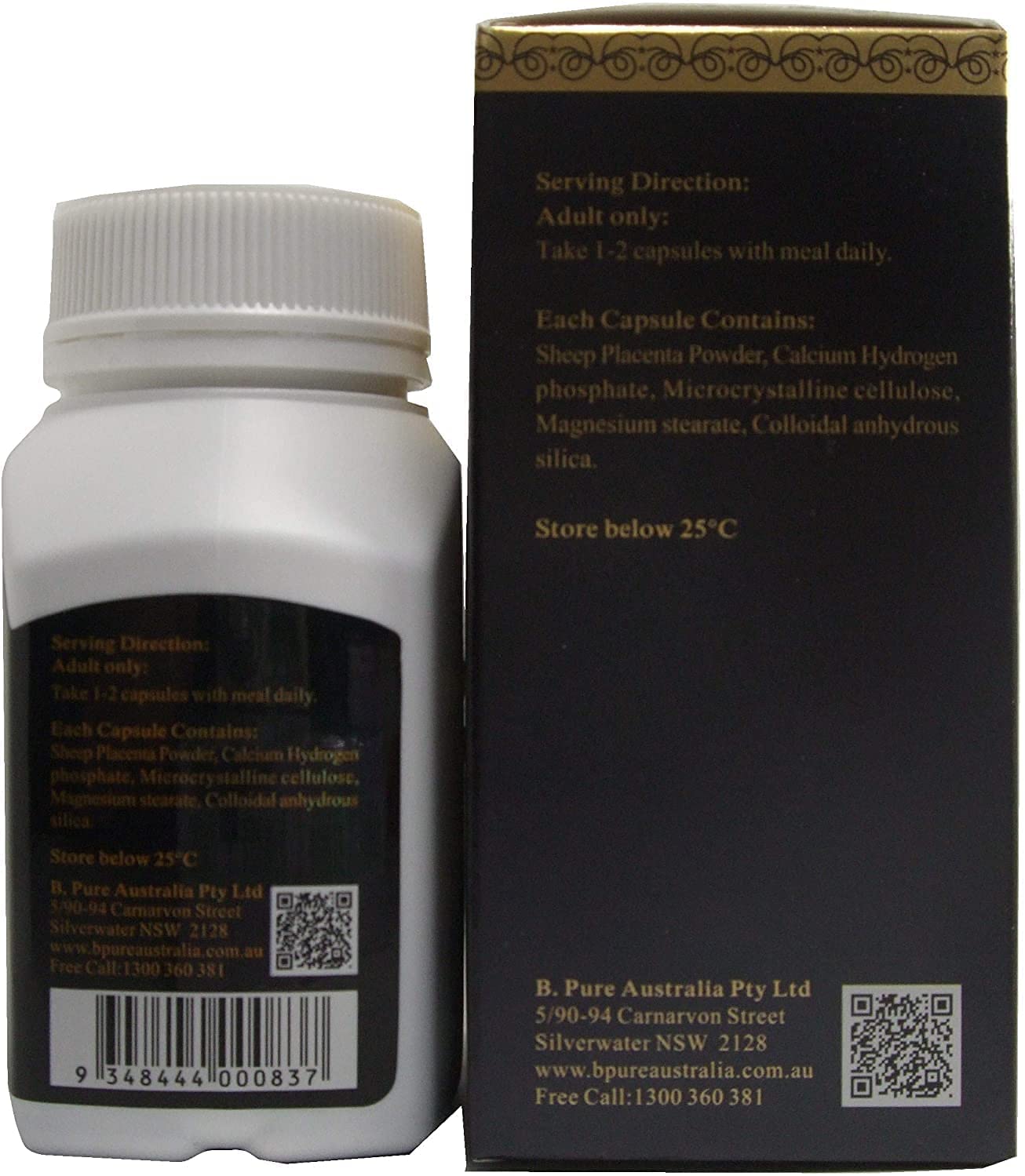 VitaTree Mega Sheep Placenta 80,000 Max – 60 Capsules – Australia-Made Bioactive Immune & Beauty Supplement