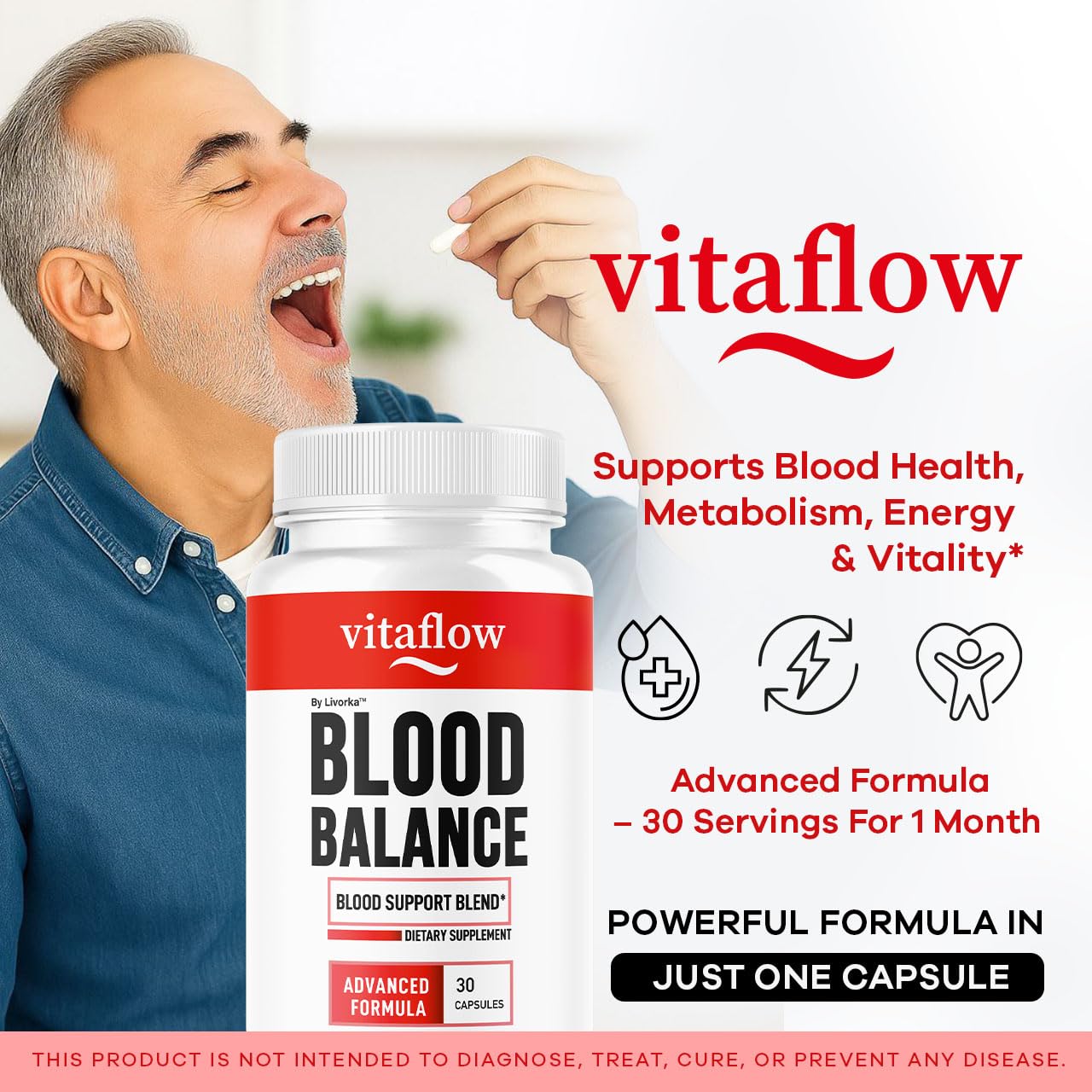 (3 Pack) VitaFlow Capsules – Balance Support Supplement, 90 Capsules