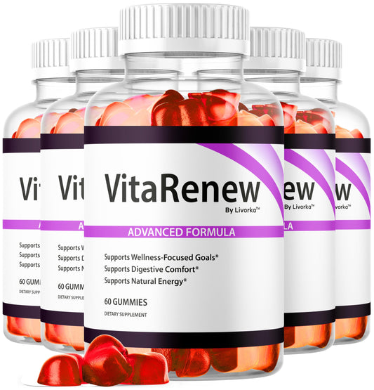 (5 Pack) VitaRenew Gummies – 1050MG Original Formula, Maximum Strength BritishVita | Premium UK Vitamins & Wellness Supplements