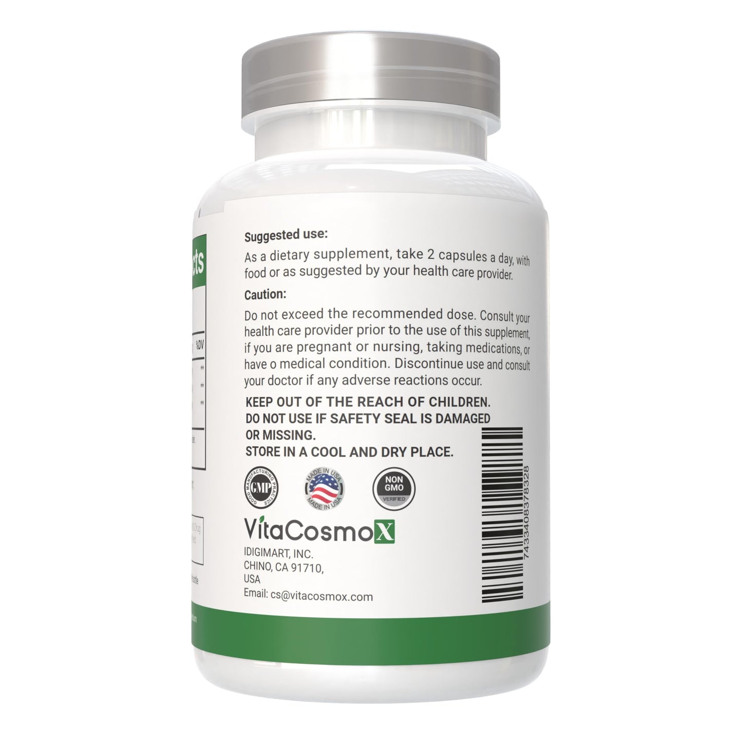 VitaCosmoX Fisetin Quercetin Resveratrol Supplement – 1,200 mg, 120 Veggie Capsules | Non-GMO & Gluten Free