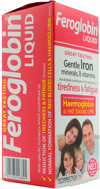 Vitabiotics Original Feroglobin 200ml (2 Pack) – Liquid Iron Supplement