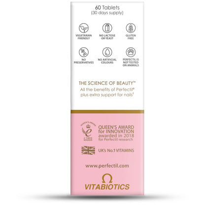 Vitabiotics Perfectil Plus Nails Extra Support – 60 Tablets | Nails, Skin & Hair
