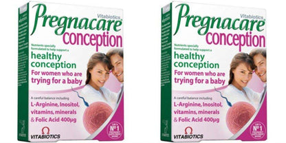 Vitabiotics Pregnacare Conception 30's 2 Pack Bundle | Pregnancy & Fertility Support