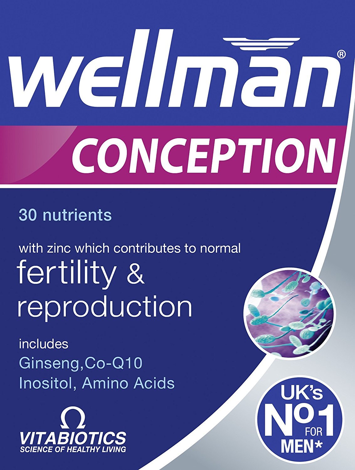 Vitabiotics Wellman Conception 30 Tablets — Male Fertility Support