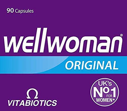 Vitabiotics Wellwoman Original 90 Tablets | Wellwoman 90 Capsules
