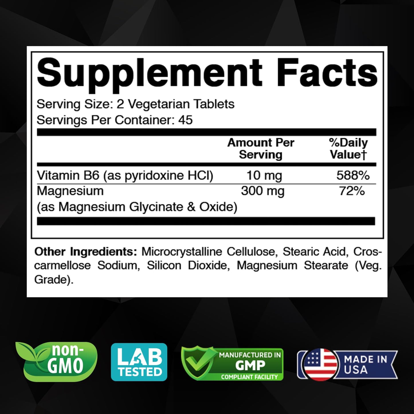 Vitabod Magnesium Glycinate 1000 mg – 180 Tablets (Pack of 2) Chelated Magnesium for Muscle & Heart Health