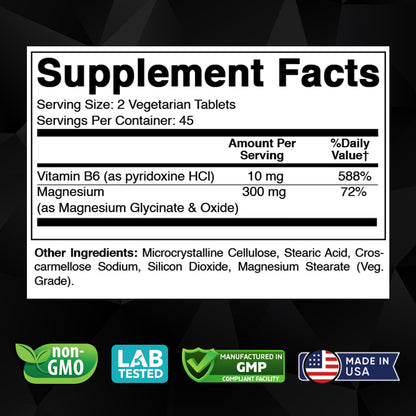 Vitabod Magnesium Glycinate 1000 mg – 180 Tablets (Pack of 2) Chelated Magnesium for Muscle & Heart Health