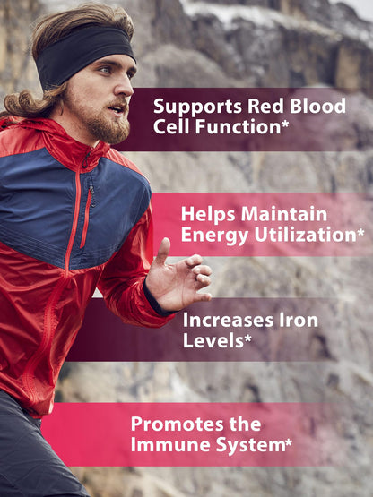 Vitacook Iron Supplement – 65mg Iron + 250mg Vitamin C | Gluten Free