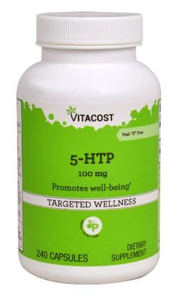 Vitacost 5-HTP 100 mg - 240 Capsules | Mood Support