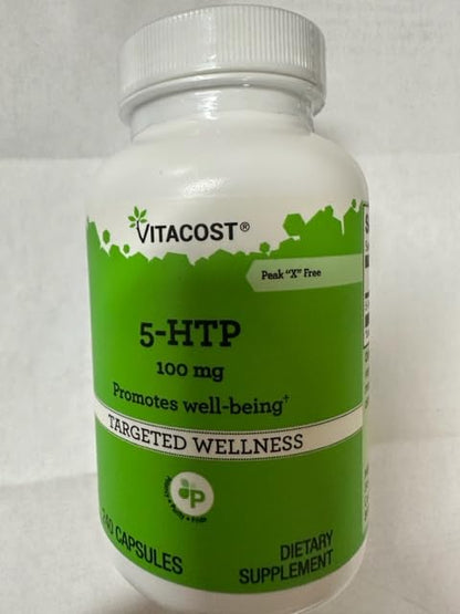 Vitacost 5-HTP 100 mg - 240 Capsules | Mood Support