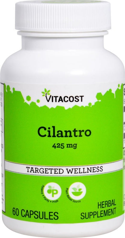 Vitacost Cilantro (Coriander) 425 mg – 60 Capsules | Herbal Supplement