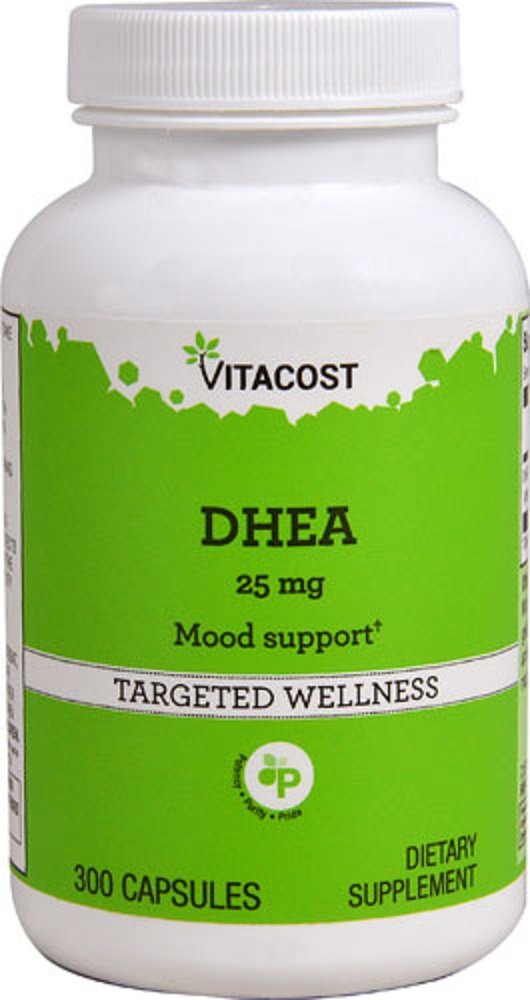 Vitacost DHEA Time Released 25 mg – 300 Capsules | Hormone Support & Immune Health