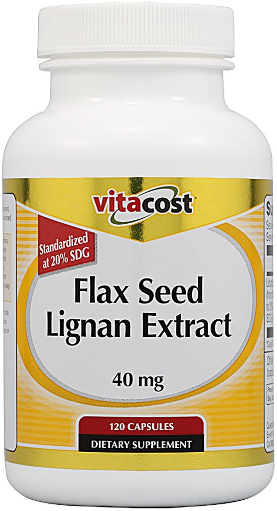 Vitacost Flax Seed Lignan Extract 40 mg - 120 Capsules