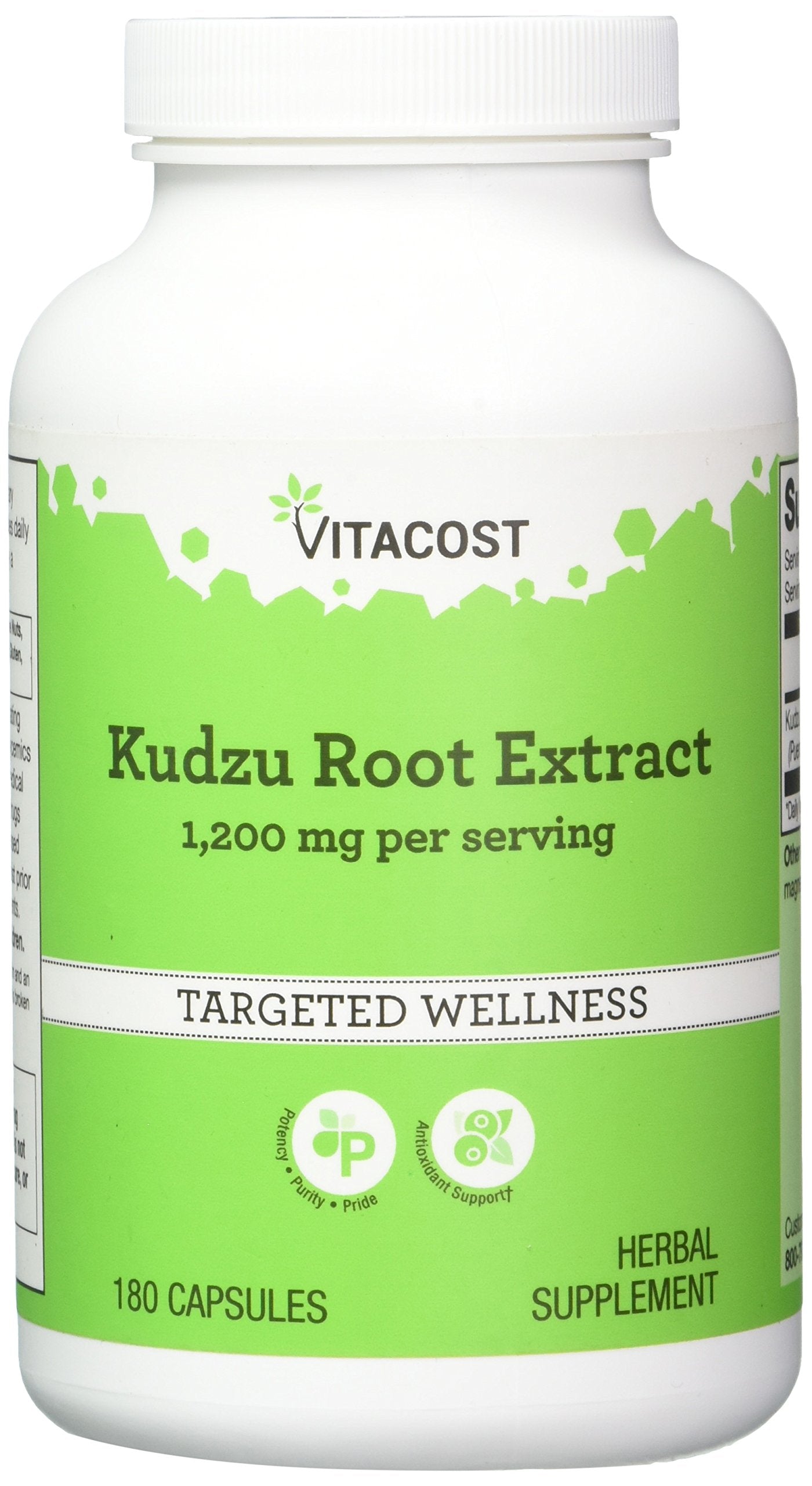 Vitacost Kudzu Root Extract 1200 mg per Serving - 180 Capsules