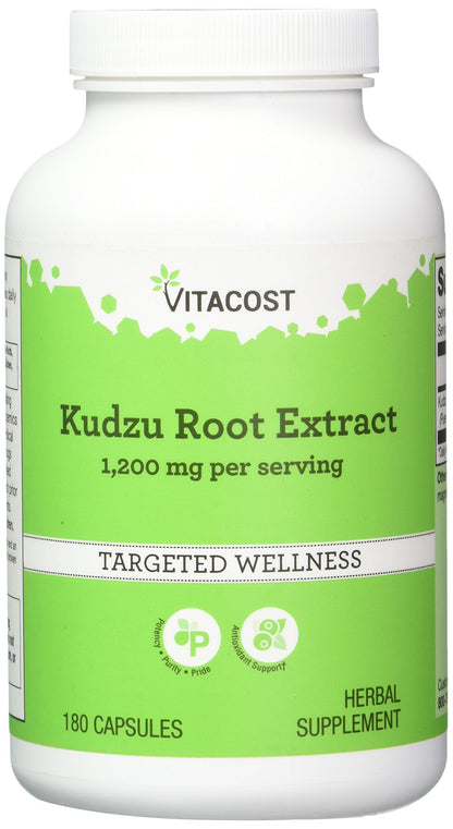 Vitacost Kudzu Root Extract 1200 mg per Serving - 180 Capsules