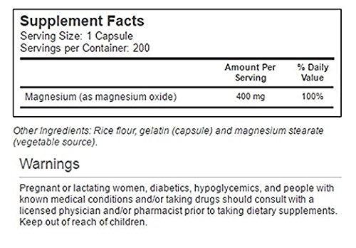 Vitacost Magnesium 400 mg - 200 Capsules