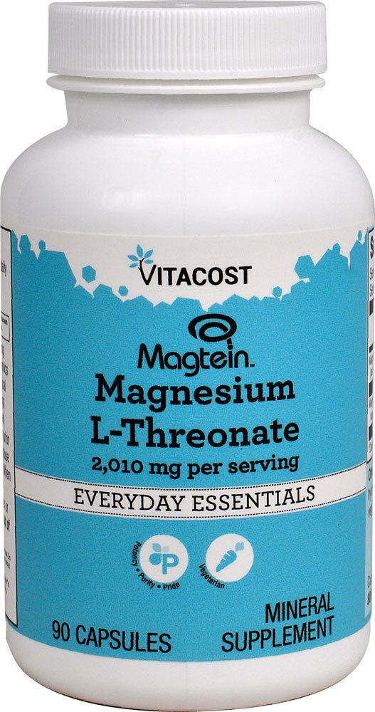Vitacost Magtein Magnesium L-Threonate 2010 mg - 90 Vegetarian Capsules