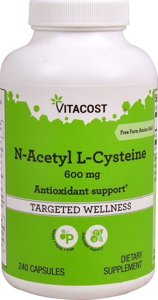 Vitacost N-Acetyl Cysteine (NAC) 600 mg - 240 Capsules