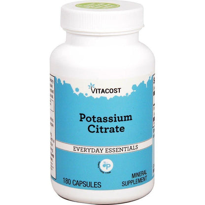 Vitacost Potassium Citrate - 99 mg - 180 Capsules | Potassium Supplement