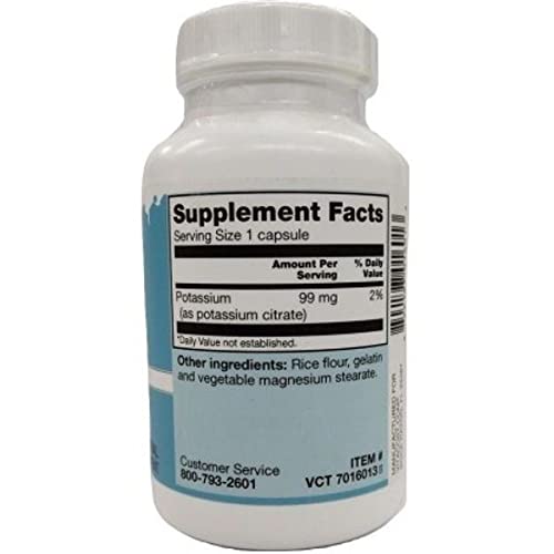 Vitacost Potassium Citrate - 99 mg - 180 Capsules | Potassium Supplement
