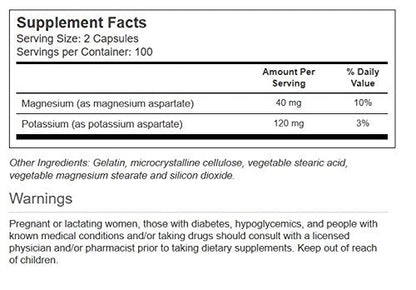 Vitacost Potassium & Magnesium - 200 Capsules