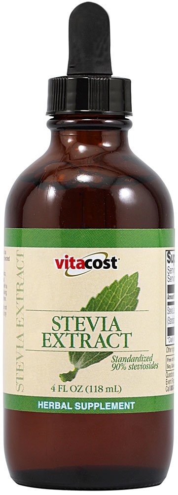 Vitacost Stevia Extract - 4 fl oz | All-Natural Calorie-Free Sweetener