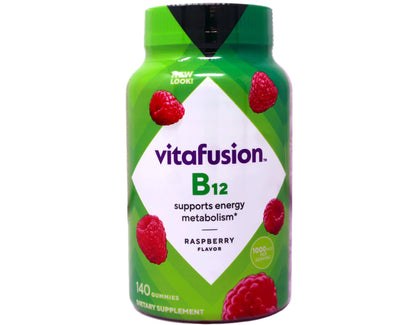 Vitafusion B-12 1000mcg Gummy – 140 Count (Pack of 2) | Vitamin B12 Supplement