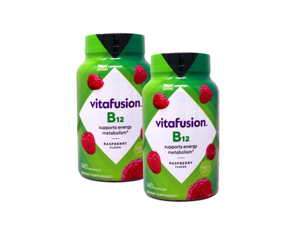 Vitafusion B-12 1000mcg Gummy – 140 Count (Pack of 2) | Vitamin B12 Supplement