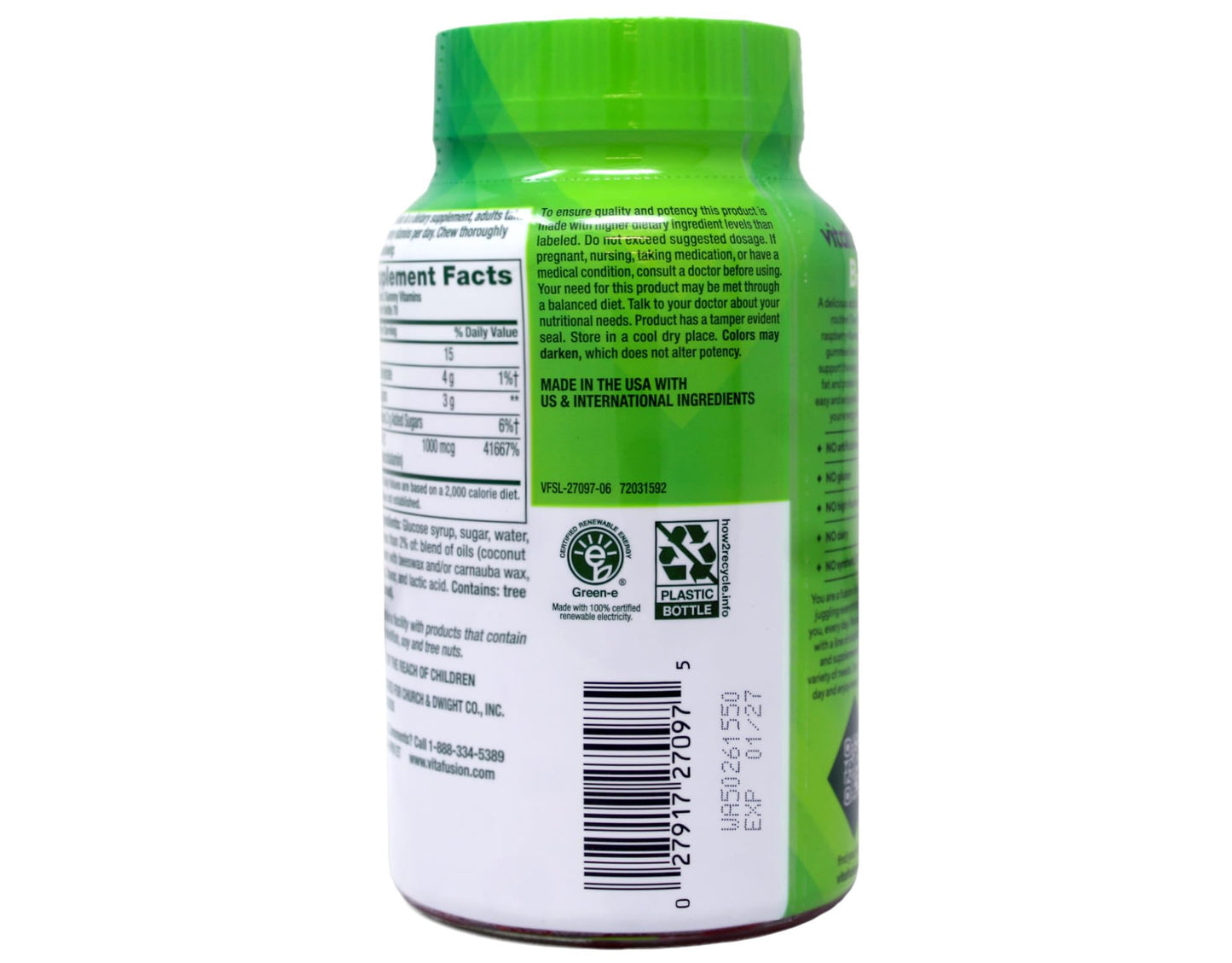 Vitafusion B-12 1000mcg Gummy – 140 Count (Pack of 2) | Vitamin B12 Supplement