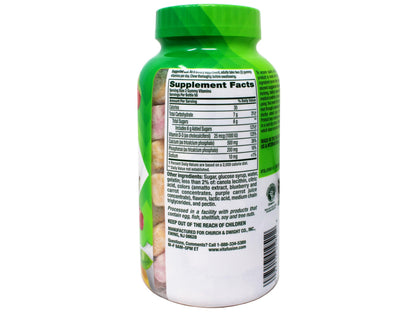 VitaFusion Calcium 500 mg Gummies with Vitamin D3 - 100 ct Pack of 2