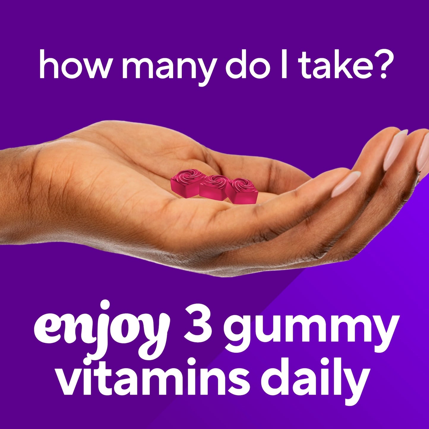 Vitafusion Gorgeous Hair, Skin Nails Gummies – Raspberry 100ct
