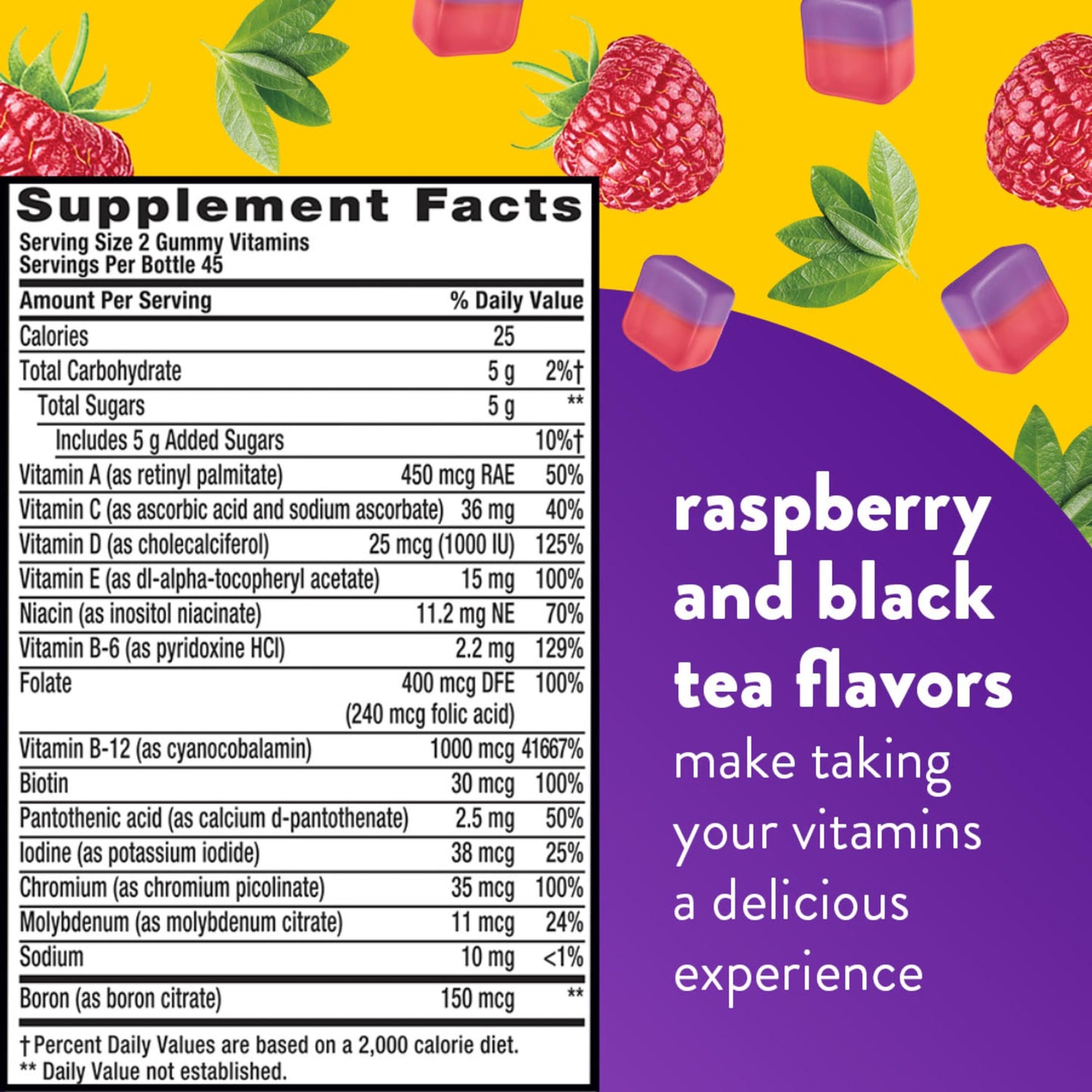 Vitafusion Multi + Energy Gummies – 90 Count | Energy Metabolism Support